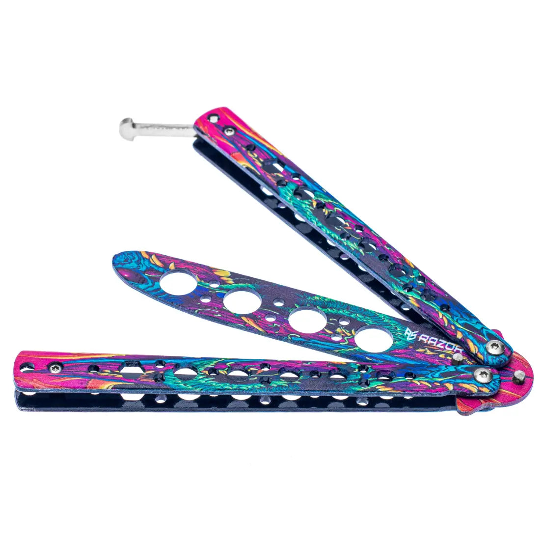 Balisong Navaja Mariposa hyperbestia 1 CSGO sin filo semi abierto