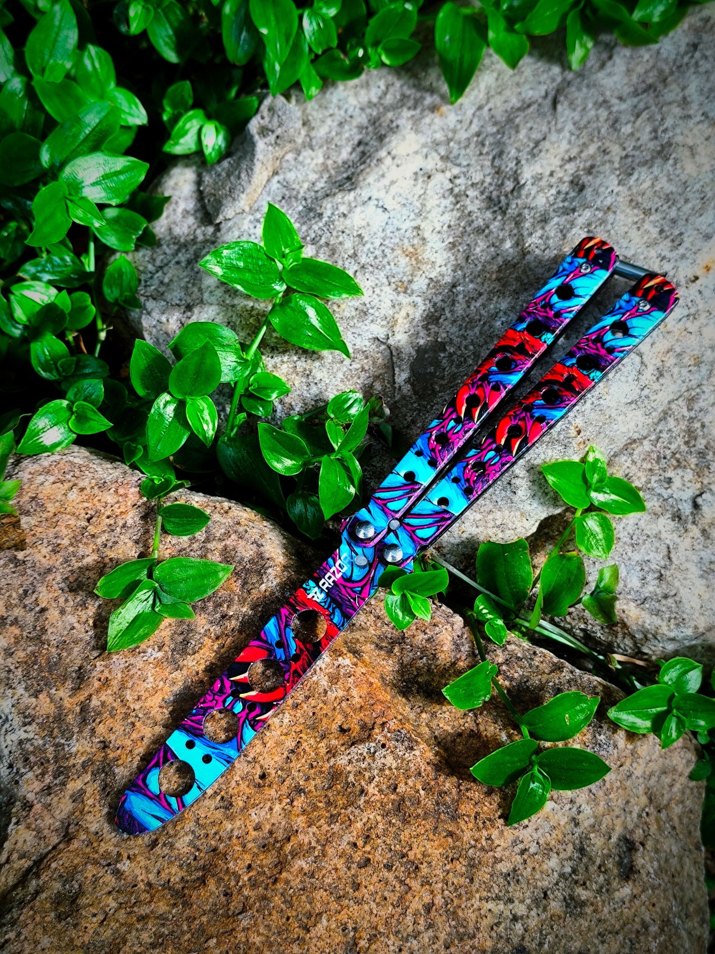 Butterfly Knife Hypebeast 2 CS:GO Coleción sin filo Arte sobre rocas plantas