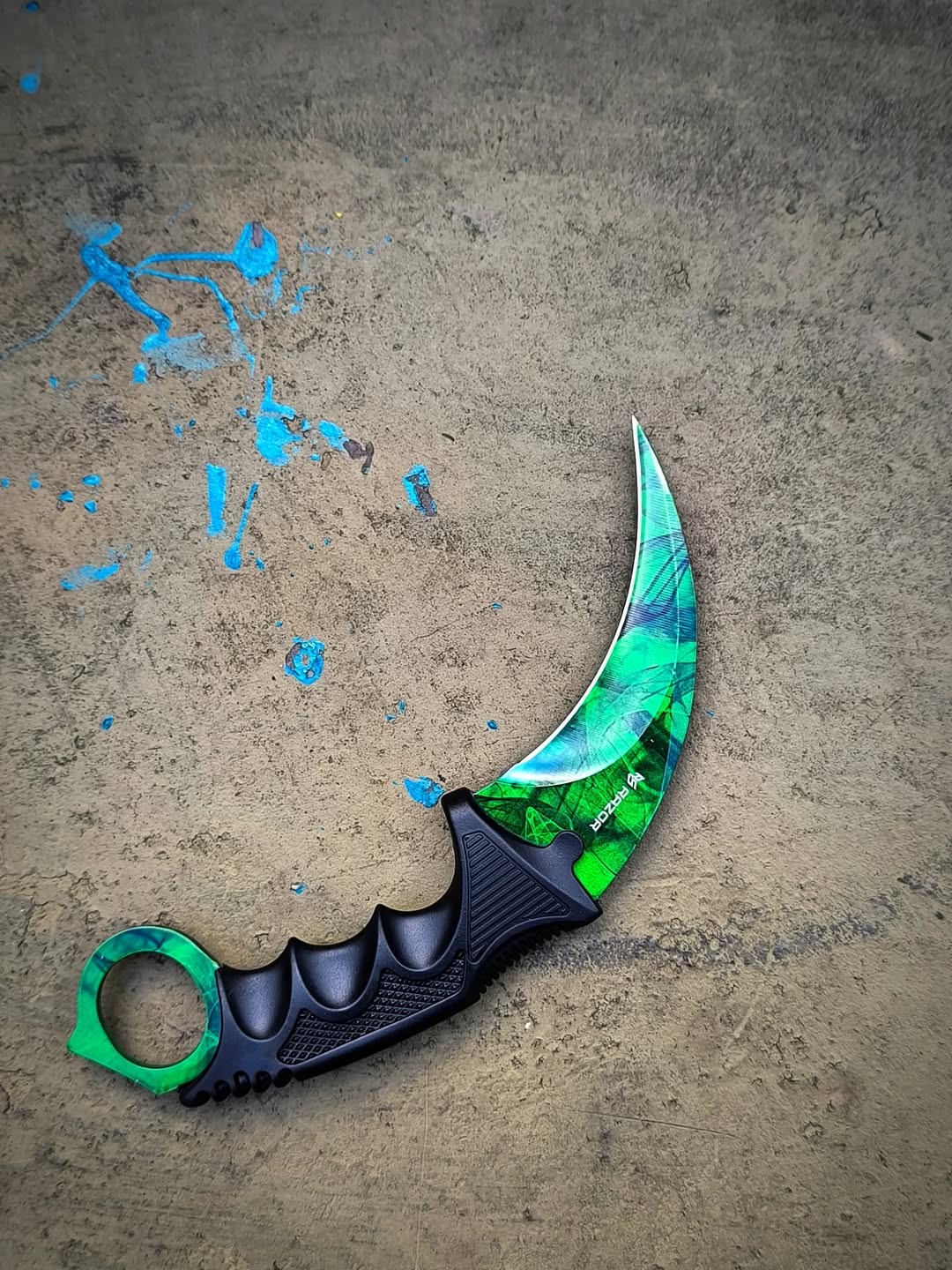 Karambit Diseño Verde Doppler Green CS:GO Razor Acero Inoxidable