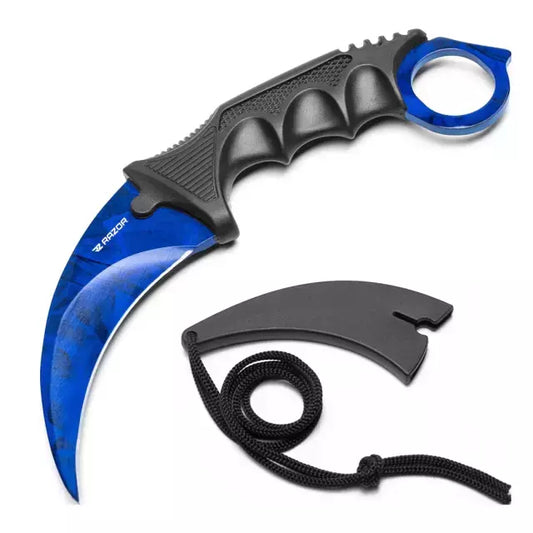 Karambit Azul Doppler Blue Estilo CS:GO Razor Premium 