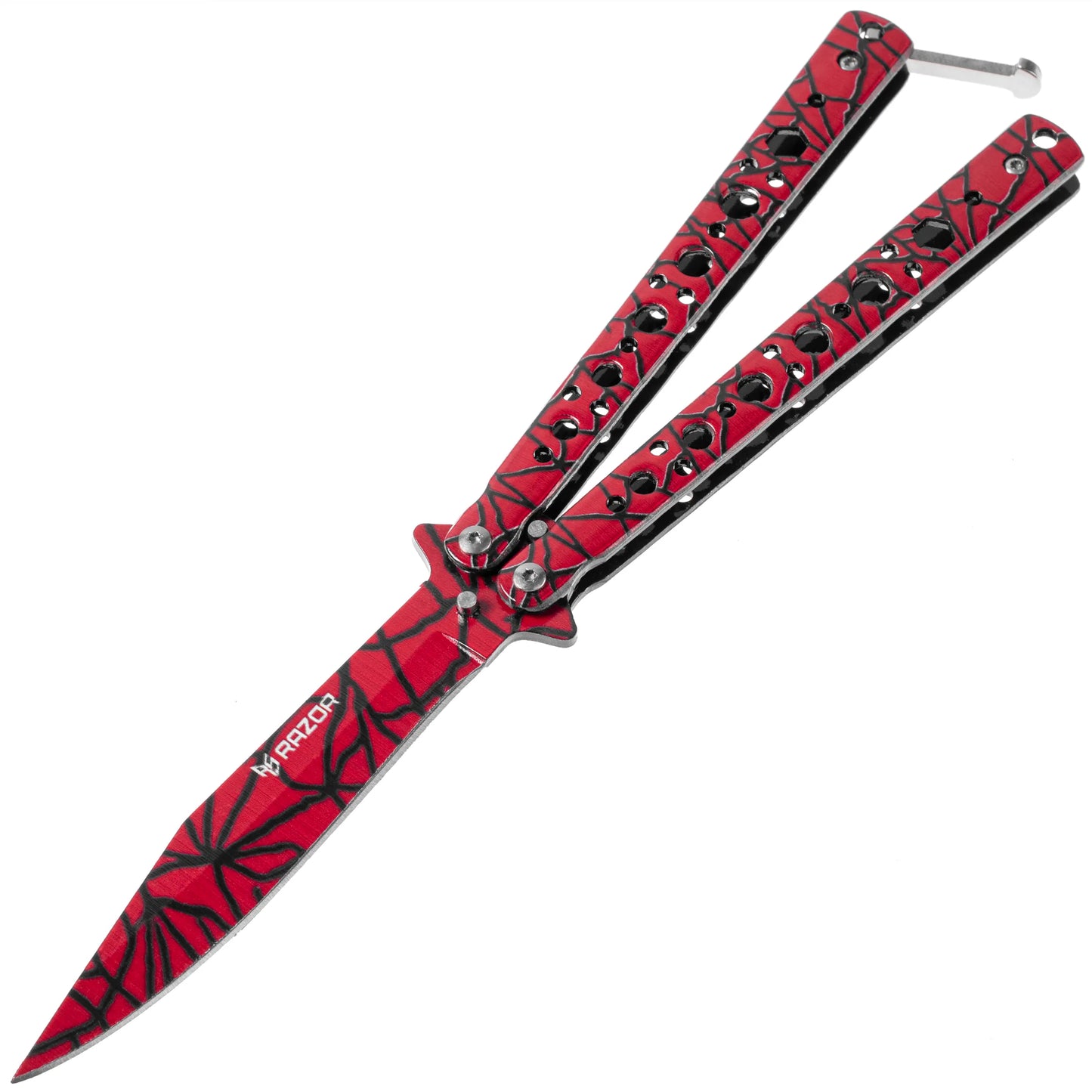 Navaja Mariposa SpiderWeb Swag Frente Abierta Aero Inoxidable