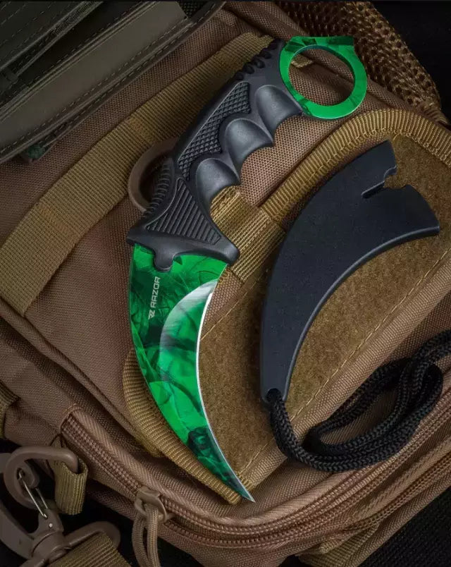 Karambit Verde Doppler Green CS:GO Razor filo curvo Colección